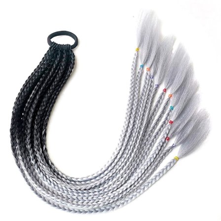 Farget Pigtail Hestehale Twist Braid Hair Tau 1 1
