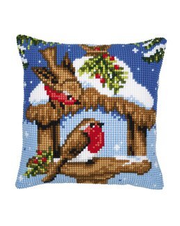 Broderikit Kudde Julens fågelbo - Vervaco