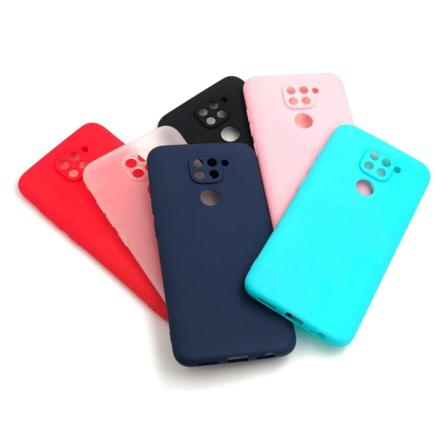 Xiaomi Redmi Note 9 Ultratunn Silikonskal - fler färger Röd