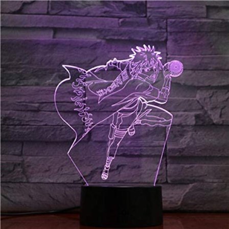 Naruto Kakashi Uchiha Sasuke 3D Illusion Nattlampa Sm