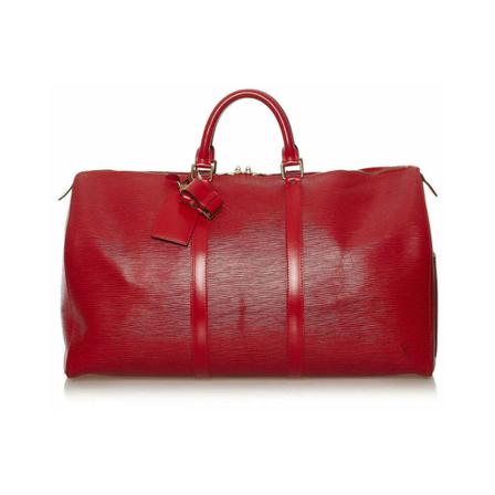 Louis Vuitton Vintage Pre-owned Weekend Tass , Rood , Dames , Maat: ONE Size Vintage Tassen