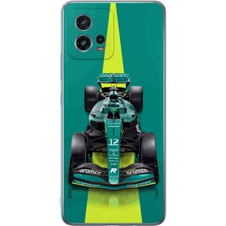 Yhteensopiva Puhelinkuori Motorola Motorola Moto G72 Aston Martinin Formula 1 -auto vihreässä kilpailumuotoilussa, jossa on moderni studiosentuntma