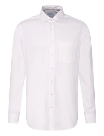 Business Kent Patch3 White Seidensticker