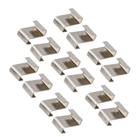 Rustfrit glas drivhus S overlap fastgørelsesklips holdbare rammeklips til drivhus glas udskiftning fastgørelse