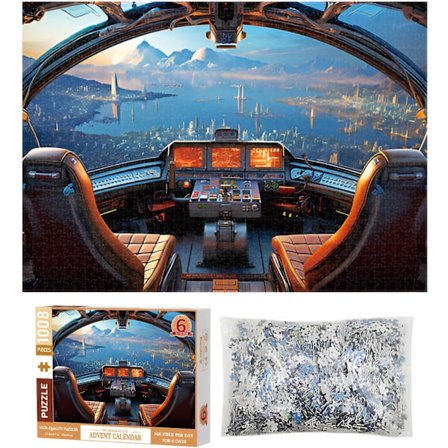 Joulun adventtikalenteripalapeli, adventtikalenteri 2024 joulupalapeli - Joulupalapeli matta kestävä lapsille, aikuisille tai senioreille