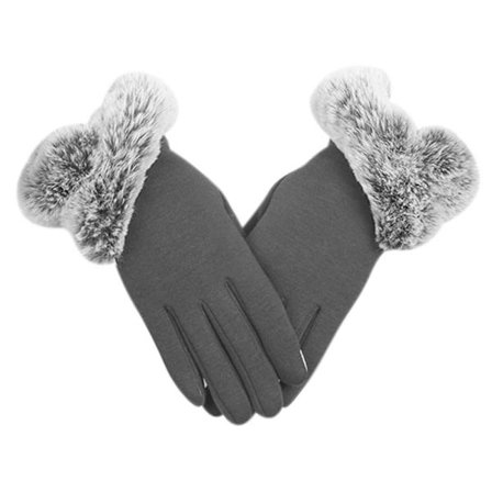 Dam Vinter Vante Varmare Handskar GRÅ