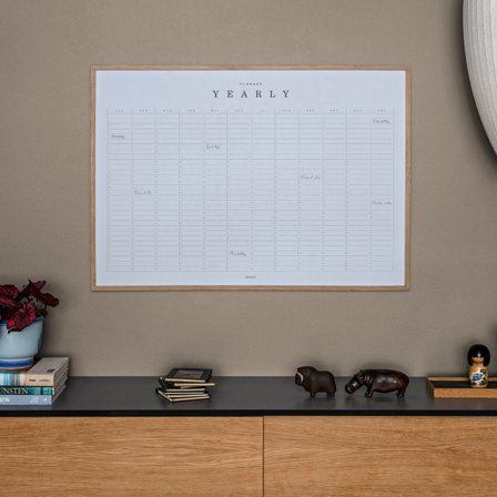 Plakat med Yearly Planner i 70x100 fra Gehalt — Stilren årskalender
