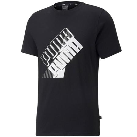 Shirts Puma Power Logo Tee Svarta 188 - 191 Cm/xl