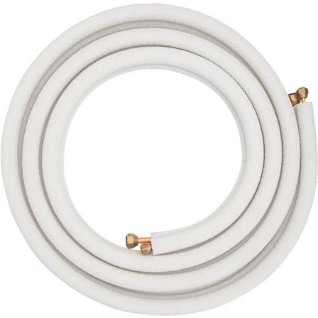 Aircondition Kobber-Aluminium Forbindelsesrør 2m - 1/4 tomme - 3/8 tomme - Isoleret Kobberrør - Gastryksslange - Kompressorslange