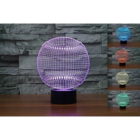 3D Baseball Nattlampa Bordslampa 3D Lampa Bordslampa 3D LE
