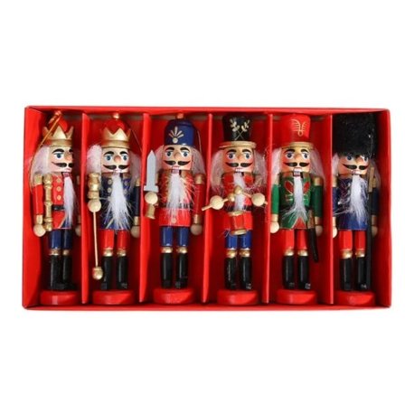 Miniatyrer Rosa Serie Nötknäppare Puppet Ornament Skrivbord Dekoration Tecknade filmer