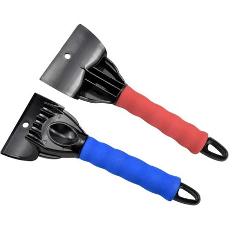 (Rød Blå)Isskrape, Frostrømmer Plastskrape med Sklisikker