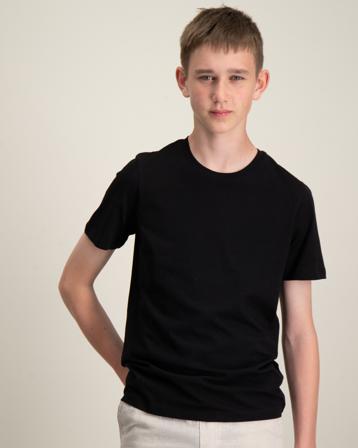 Jack & Jones ORGANIC BASIC TEE SS O-NECK Schwarz T-Shirts Jungen - Kidsbrandstore