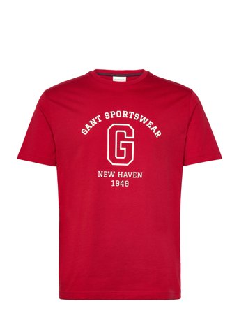 GANT Graphic Ss T-Shirt - Red - L