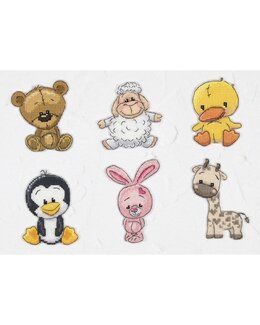 Plastic canvas Djuren 6-Pack