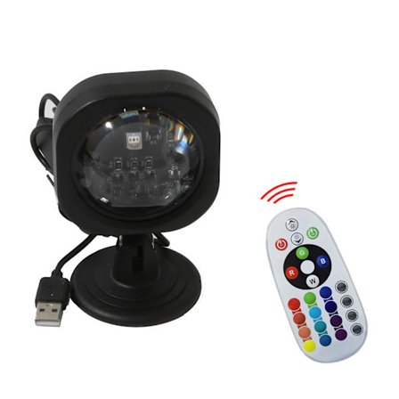 Auringonlaskun lamppu, Auringonlaskun lamppu, 16 väriä heijastava lamppu, Auringonlaskun aura, Usb-sateenkaaren LED-lamppu, Romanttinen visuaalinen 