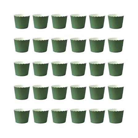 50 st. Muffinsformar i Fast Färg, Små Kakhållare, Festfavoriter, Baktillbehör för Bageri & Dessertbutik (Brun)