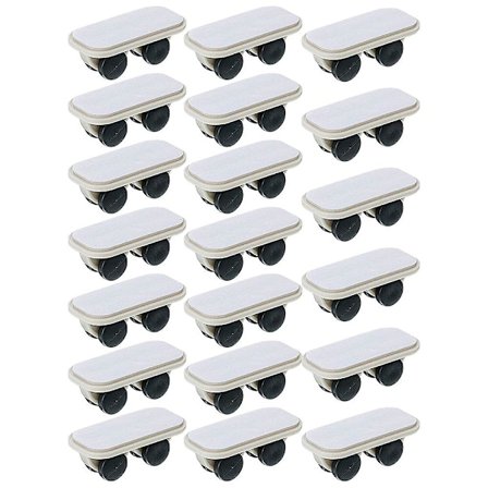 20 stycken självhäftande hjul, rullvagn på hjul, lådor, små hjul, klisterplast, klisterhjul