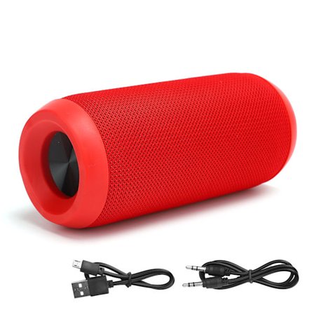 X100 Trådløs Bluetooth-høyttaler Bærbar Mini Subwoofer Støtte Minnekort USB AUX FM Rød