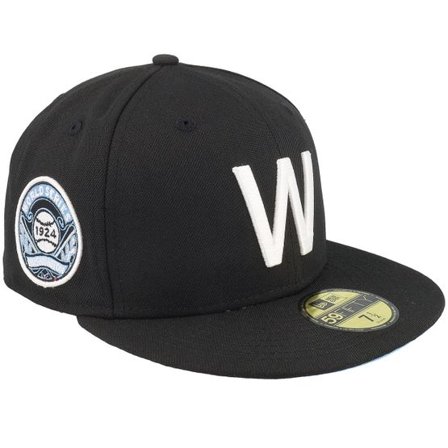New Era - MLB Svart fitted Keps - Washington Senators Newspaper & Cigar 59FIFTY Ws24 Black/Sky FItted @ Hatstore