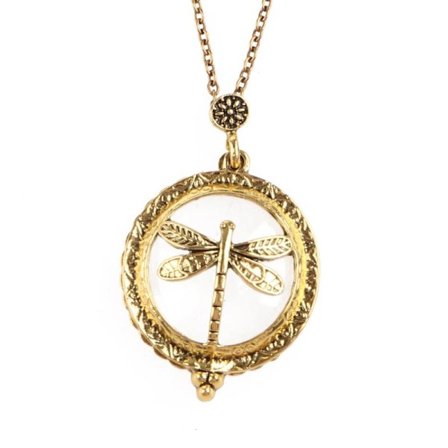 Spesiell Design Halskjede Forstørrelsesglass Vintage Kjede Forstørrelsesglass Halskjede Anheng Bestemor Gave Metall Antikk Gave