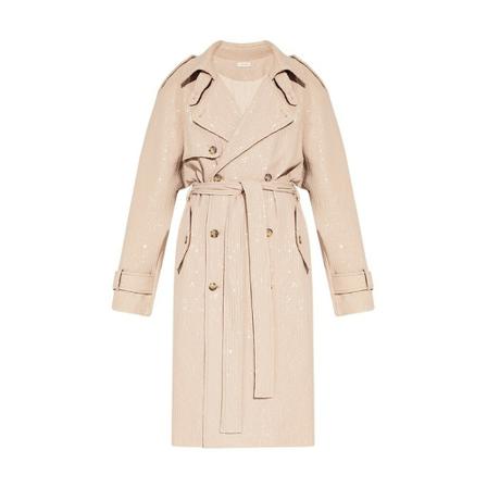 The Mannei - Trenchcoats - Beige - Dam - Storlek: S, Dam, Storlek: S