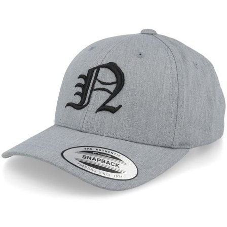 Kiddo Cap - Grå adjustable Keps - Kids N Letter 3d Heather Grey Adjustable @ Hatstore