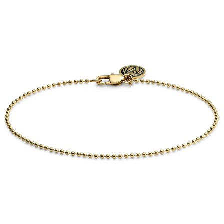 Essentials | 1.6 mm Gold-Tone Ball Chain Bracelet for Men - Steel bracelets