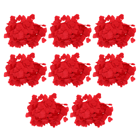 Papirkonfetti 8 pakker 16000 stk Nedbrytbar Rød Hjertekonfetti Bryllupsforslag Festdekorasjonsrekvisita