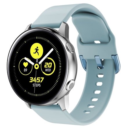 Pehmeä silikoniranneke Samsung Galaxy Watch Active Baby Blue