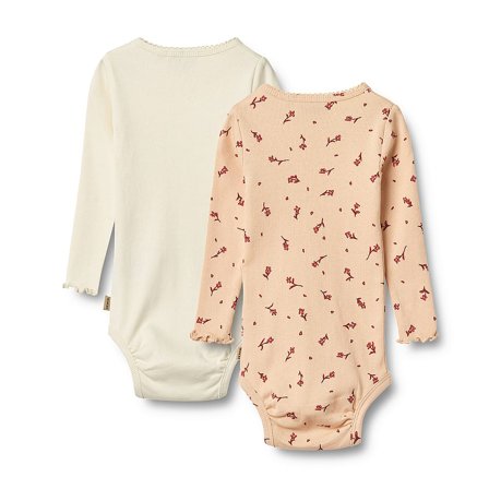 WHEAT Body Long Sleeve Regitze Rose Water Flowers Str 56/1m, Tøj & Bolig, Børnetøj, Sparkedragter & Bodyer