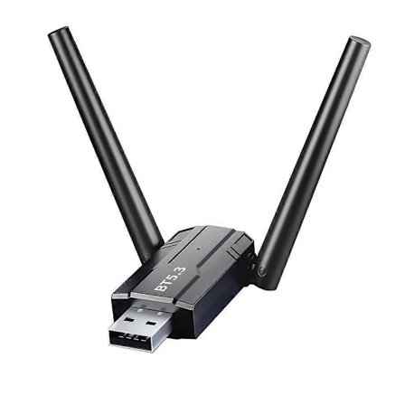 Zexmte 100M Bluetooth 5.3 Adapter USB Bluetooth 5.1 5.0 Dongle Sender Modtager til Windows 11/10/8 Trådløs Mus Adaptador