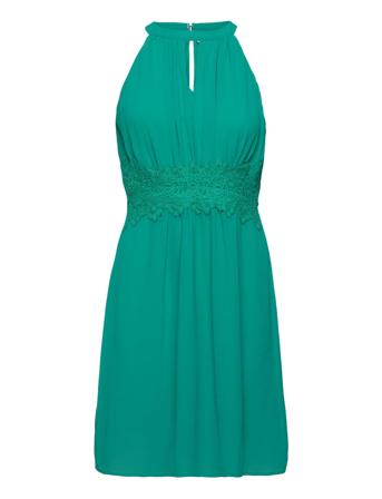 Vimilina Halterneck Dress/Su - Dresses Party Dresses Blå Vila*Betinget Tilbud