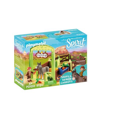 Playmobil Spirit Snips Och Herr Morot Med Häststall 70120