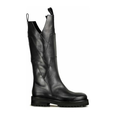 Dondup, High Boots Zwart, Dames, Maat:39 EU,leather