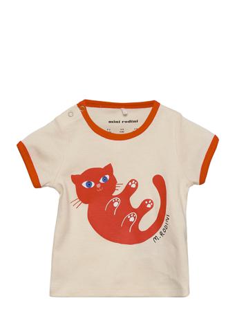 Baby Cat Sp Ss Tee T-shirt Multi/mønstret Mini Rodini