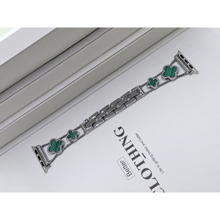 Klockarmband för Apple Watch iWatch 22MM universal Silver + Grön