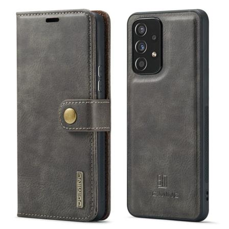 DG.Ming Samsung Galaxy A53 5G 2-in-1 Lompakko Suojakotelo - Harmaa Silver grey