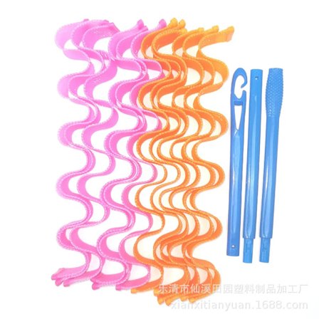 12pcs Magic Hair Curlers Rollers Wave Curls Styling Kit, Heatless hair Curler for Women Girl's,No Heat Curlers for Long Hair Mak