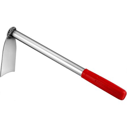 Yaju Have til haven, Hakke Haveværktøj Rustfrit stål Havegraveredskab Håndholdt Lugerive Langt skaft Hul hakke til lugning til græsplæne GMH