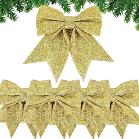 5 kpl Joulu nauha solmu Suurikokoinen Joulu nauhat Rusetti koristeet Koristelu