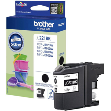 Inkjet Brother Lc221 Bk *