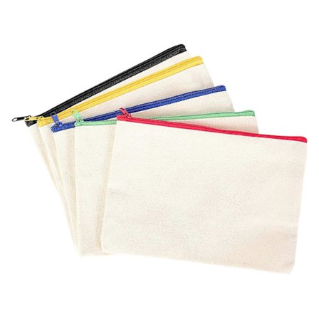 20 st Canvas Kosmetikväska Multifunktionell Kosmetikväska Rese Kosmetikväska Pennväska Myntväska Tom DIY B