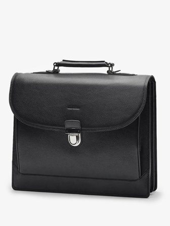 John Henric Men's Schwarze Aktentasche Size Onesize