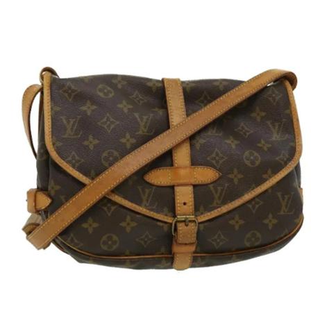Louis Vuitton Vintage, Pre-owned Saumur 30 Monogram Messenger Bag Bruin, Dames, Maat:ONE Size