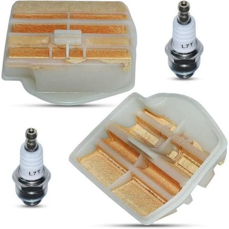 Husqvarna 445 445E 450 450E Jonsered 2250 2245 Luftfilter och Tändstiftssats - Ersätter 544080802