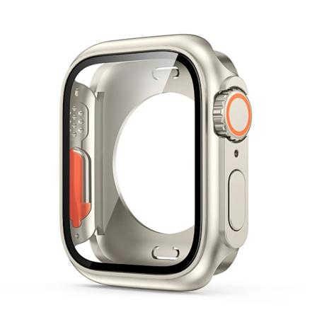 Skærmbeskytter til Apple Watch 44mm 45mm 40mm 41mm Hård PC Forreste Bagerste Stødsikkert Til Iwatch 9 8 7 6 5 4 Skift Til Ultra. Starlight Series456 