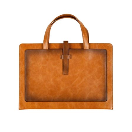 Handhållen fil mapp förvaringsväska Läder fil mapp Laptop Sleeve Dokumentväska