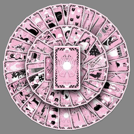 78 Tarot-klistermærker til børn, teenagere, voksne, mode, graffiti, vandtætte vinyl, neon-klistermærkesæt til vandflasker, guitarer, skateboards, 