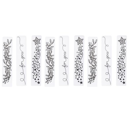 9 kpl Kukka Muovi Embossing-kansio DIY Käsityön Kohokuvioitu Levy Tarvikkeet